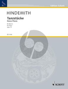 Hindemith Tanzstucke Op. 19 Klavier