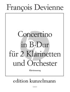 Devienne Concertino B-flat major Op. 25 2 Clarinets and Orchestra (piano reduction)