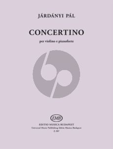 Jardanyi Concertino for Violin (1st.Position) and Piano