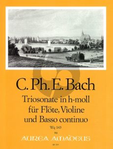 Bach Triosonate h-moll Wq 143 Flöte-Violine-Bc. (Manfred Zimmermann)