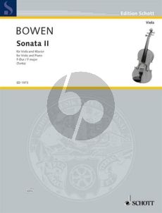 Bowen Sonate No.2 F dur Op.22 Viola und Klavier