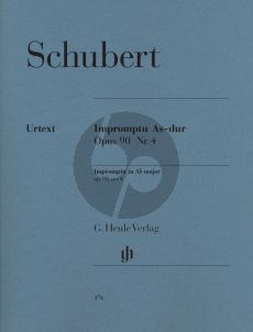 Schubert Impromptu As-dur Op.90 No.4 D.899 fur Klavier (Herausgeber, Fingersatz Walter Gieseking) (Henle-Urtext)