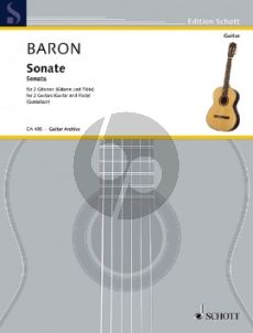 Baron Sonata for 2 Guitars or Flute and Guitar (Playing Score) (arr. Grant Gustafson)