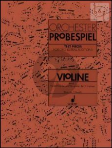 Orchester Probespiel (Test Pieces for Orchestral Auditions) Vol.1 Violin