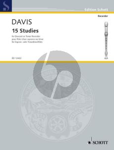 Davies 15 Studies for Descant (or Tenor) Recorder