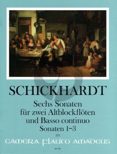 Schickhardt Sechs Sonaten Vol.1 No.1-3 2 Treble Rec.-Bc