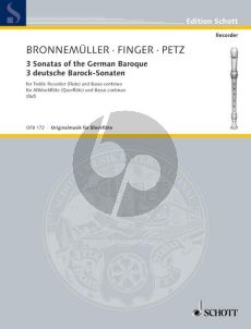 3 Deutsche Barock Sonaten (Bronnemuller-Finger- Petz) (Hugo Ruf)