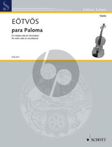 Eotvos Para Paloma Violin solo (in scordatura)