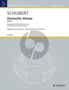 Schubert Deutsche Messe D.872 SATB-Orgel (ed. Felix Loy)