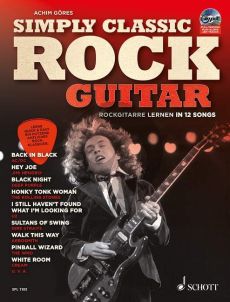 Gores Simply Classic Rock Guitar (Rockgitarre lernen in 12 Songs) (Book with CD - mp3/Full-Version/Play-Along/Jam-Tracks)