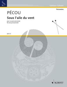 Pecou Sous l'aile du vent for one Percussionist