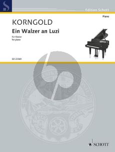 Korngold Ein Walzer an Luzi (1946) Piano solo