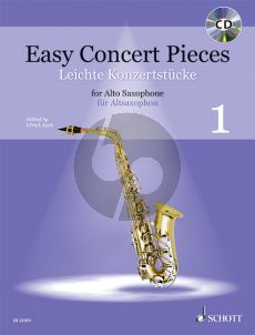 Easy Concert Pieces Vol.1 (23 Pieces from 5 Centuries) Alto Saxophone-Piano (Bk-Cd) (edited by Ulrich Junk)