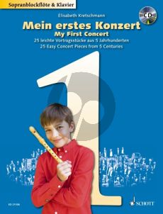 Mein erstes Konzert (My first Concert) Descant Recorder and Piano (Bk-Cd)