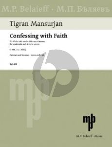 Mansurian Confessing with Faith 4 Male Voices and Viola (7 Prayers from the Prayer-Book of St Nerses Shnorhali)