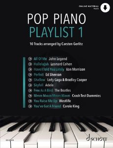 Pop Piano Playlist 1 (Book with Audio online) (edited by Carsten Gerlitz)