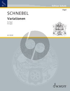 Schnebe; Variationen für Orgel