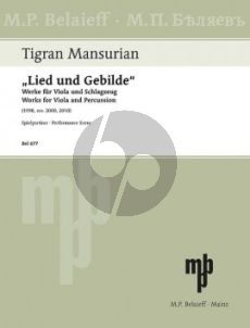 Mansurian Lied und Gebilde - Works for Viola and Percussion performance score