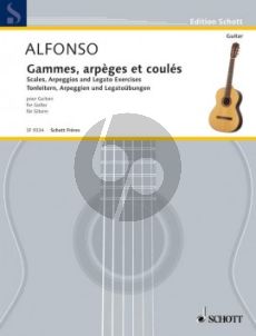 Alfonso Gammes, arpèges et coulés - Scales, Arpeggios and Legato Exercises Guitar