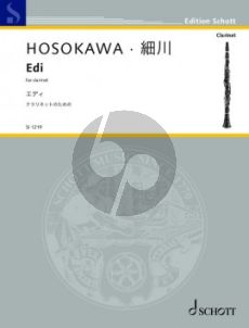 Hosokawa Edi for Clarinet solo