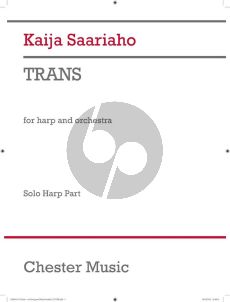 Saariaho Trans for Harp and Orchestra Solo Harp Part