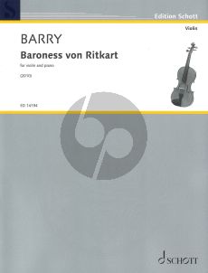 Barry Baroness von Ritkart for Violin and Piano (2010)