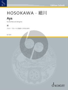 Hosokawa Aya for Alto Flute and String Trio (Score/Parts) (2016)