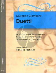 Giamberti Duetti (SS/TT) (edited by Giancarlo Rostirolla)