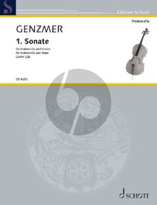 Genzmer Sonate No.1 GeWV 226 Violoncello und Klavier (1953)