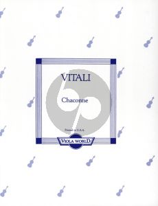 Vitali Chaconne for Vola and Piano (Edited by Arnold H. Alan)