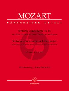 Mozart Sinfonia Concertante E-flat major KV Anh.1.9 (297b) (Oboe-Clar.[Bb]-Horn[Eb]-Bassoon-Piano [red.]) (Wolfgang Plath)