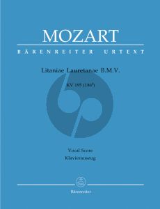 Mozart Litaniae Lauretanae B.M.V. KV 195 (186d) SATB Soli- SATB- 2 Ob.- 2 Horns- 3 Tromb.- 2 Vi.-Va.-Bc Vocal Score