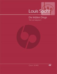 Die Letzten Dinge (The Last Judgement) (SATB soli-SATB-Orch.) (Full Score)