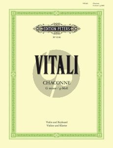 Vitali Ciaccona (Chaconne) g-moll fur Violine und Klavier (Herausgeber Maxim Jacobsen)