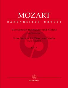 Mozart Jugendsonaten Vol.1 (KV 6-9) Violine-Klavier (Eduard Reeser) (Barenreiter-Urtext)