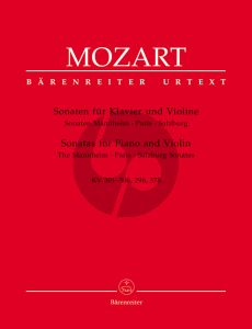 Mozart Sonaten Mannheim-Paris-Salzburg Sonaten KV 301-306,296,378 fur Violine und Klavier (Urtext der Neuen Mozart-Ausgabe)