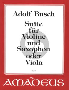 Busch Suite Violin und Saxophone[Viola] (edited by Hinner Bauch)