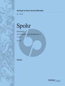 Spohr Concerto No.1 c-minor Op.26 Clarinet-Orch. Full Score