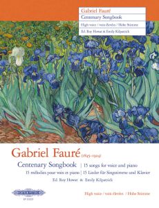 Gabriel Fauré Centenary Songbook High Voice and Piano