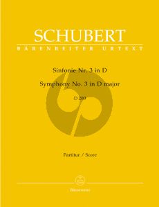 Schubert Symphonie No.3 D-dur D.200 Partitur