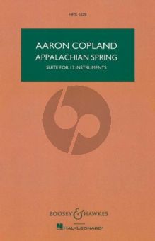 Copland Appalachian Spring Suite 13 Instruments Study Score