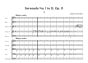 Brahms Serenade No.1 Op.11 in D-Major for Flute, Oboe, Clarinet in B flat & A, Horn in F, Bassoon, 2 Violins, Viola, Violoncello and Double Bass Full Score (Arranged by Chris Nex) (Grade 8)