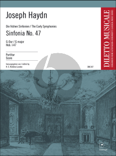 Haydn Symphony No.47 G-Major 'Palindrome' Hob. I:47 Robbins Landon Fullscore
