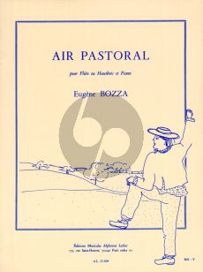 Bozza Air Pastoral Flute ou Hautbois et Piano