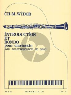 Widor Introduction et Rondo Opus 72 Clarinette et Piano