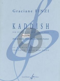 Finzi  Kaddish from a Jewish Liturgical Text for Voice [High/Medium], Violoncello and Piano