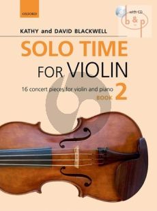 Solo Time for Violin Vol.2 - 16 Concert Pieces for Violin and Piano Book with Cd