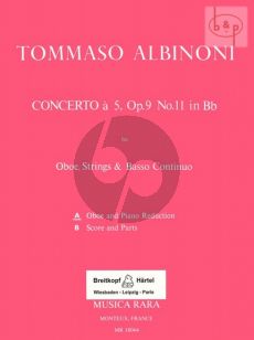 Concerto B-flat major Op.9 No.11 (Oboe-Str.-Bc)