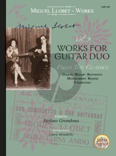 Llobet Guitar Works Vol .9 Works for Guitar Duo (edited by Stefano Grondona)
