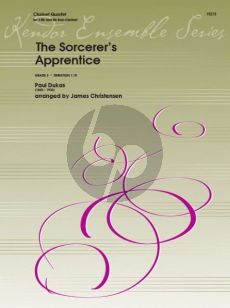 Dukas The Sorcerer's Apprentice for Clarinet Quartet (Score/Parts) (arr. James Christensen)